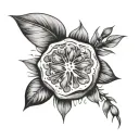 lime bomb tattoo design idea