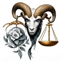 Libra And Aries tattoo design idea