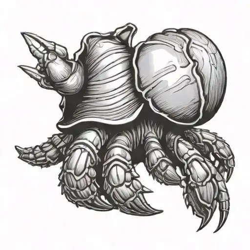 Hermit Crab tattoo design idea