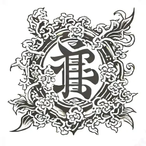 Love Kanji symbol tattoo design idea