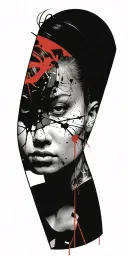 comic book tattoo design idea