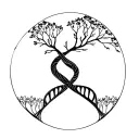 double helix intertwined with tree of life tattoo design idea