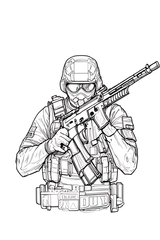 call of duty black ops tattoo design idea