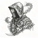 Hacker tattoo design idea