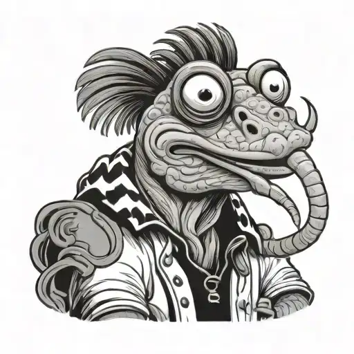 pepe the king prawn wearing, poule heyhey, woody jouant avec tattoo design idea