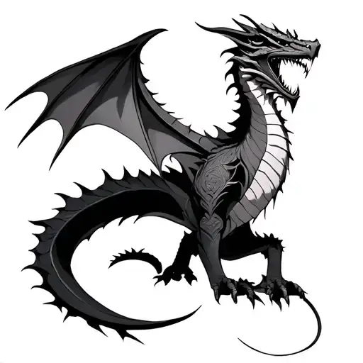 Skyrim dragon language tattoo design idea