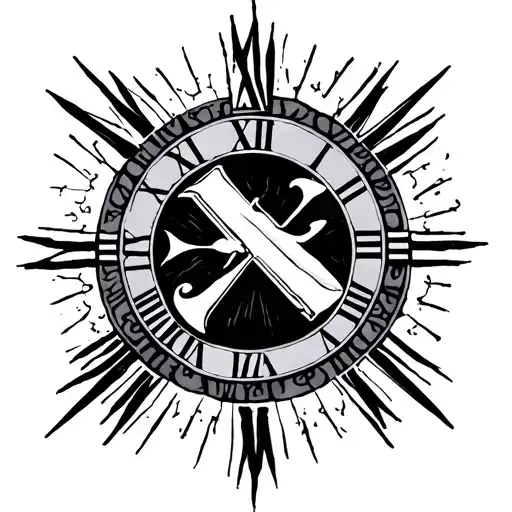 Roman Numerals tattoo design idea