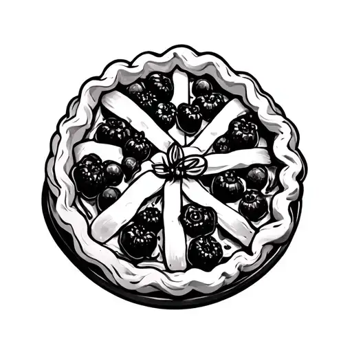 Make a pie tattoo design idea
