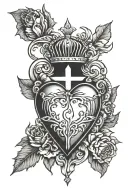 sacred heart tattoo tattoo design idea