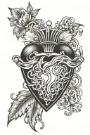 sacred heart tattoo tattoo design idea