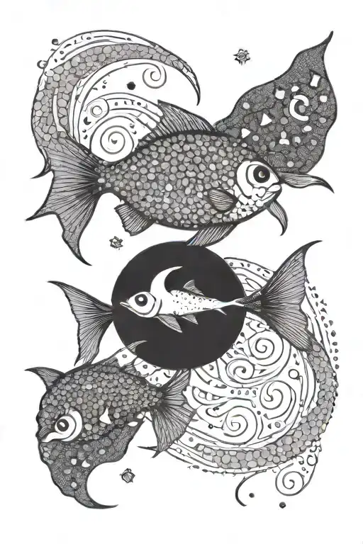 Los Angeles, Pisces tattoo design idea