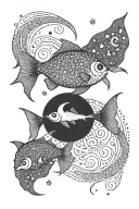 Los Angeles, Pisces tattoo design idea