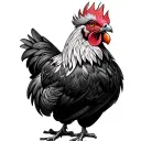 game-cock tattoo design idea