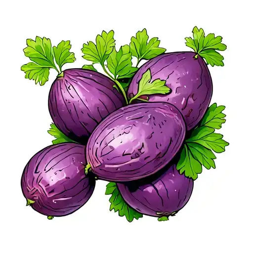 Purple Potatoes tattoo design idea