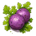 Purple Potatoes tattoo design idea