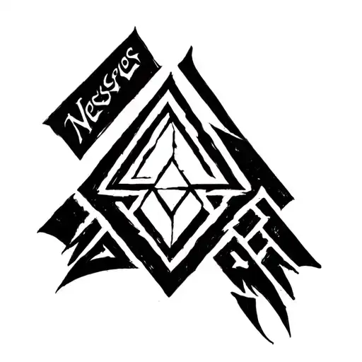 "Messores" Valknut Symbol tattoo design idea