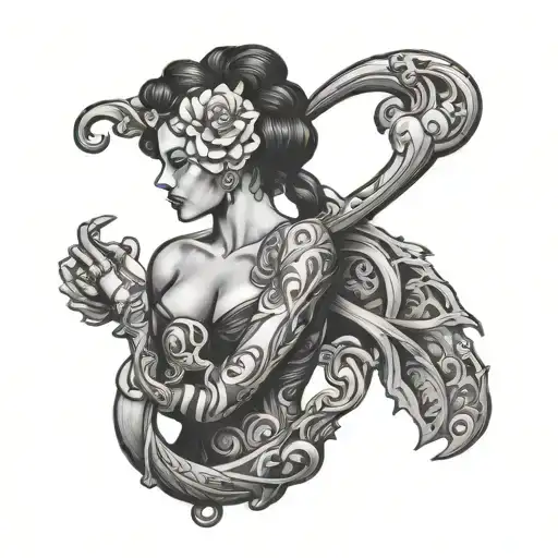 Bdsm classic and elegant tattoo design idea