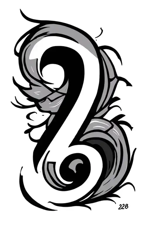 roman numberal 9 28 2024 tattoo design idea