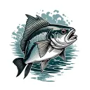 walleye tattoo design idea