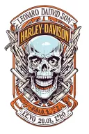 Mark 23.04.2009, Leonardo 14.08.2023 Harley Davidson evo engine, Harley Davidson motorcycle parts tattoo design idea