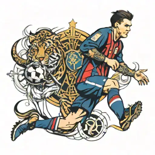Cristiano Messi tattoo design idea