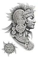 Mayan tattoo design idea