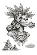 Mayan tattoo design idea