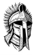 spartan warrior tattoo design idea