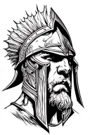 spartan warrior tattoo design idea