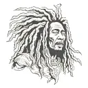 sideshow bob marley tattoo design idea