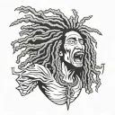 sideshow bob marley tattoo design idea