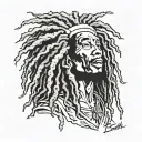 sideshow bob marley tattoo design idea