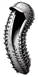 baseball seams cut open tattoo design idea