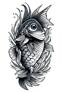 beach fish tribal outdoors tattoo design idea