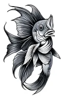 beach fish tribal outdoors tattoo design idea
