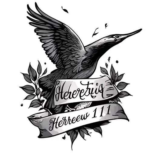 Hebrews 11 1 tattoo design idea