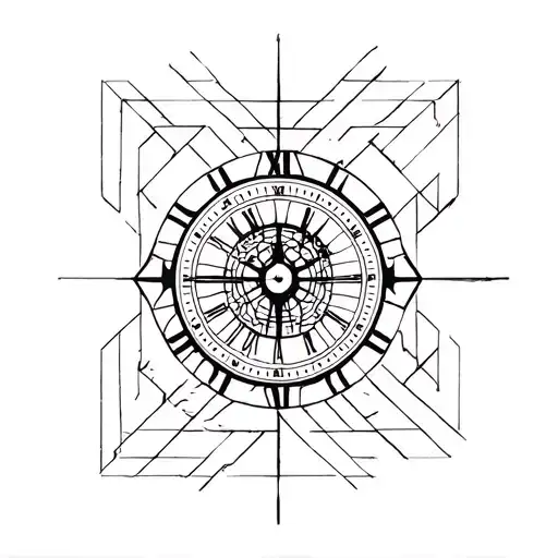 borrowed time tattoo design idea