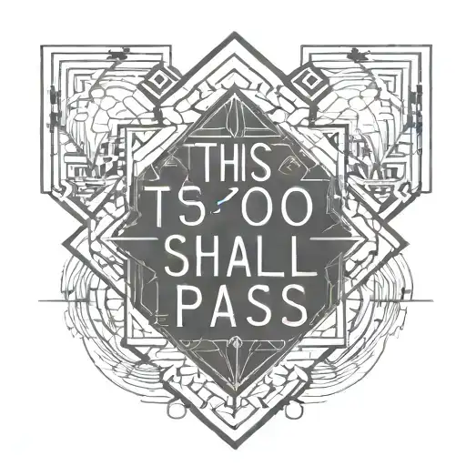 this too shall pass tattoo design idea