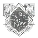 this too shall pass tattoo design idea