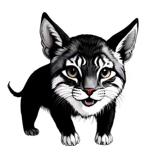 extroverted animals tattoo design idea