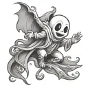 casper the ghost tattoo design idea