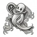 casper the ghost tattoo design idea