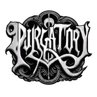 Purgatory lettering metall style tattoo design idea