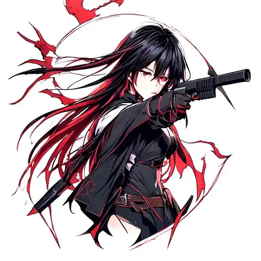 Akame Ga Kill me if you tattoo design idea