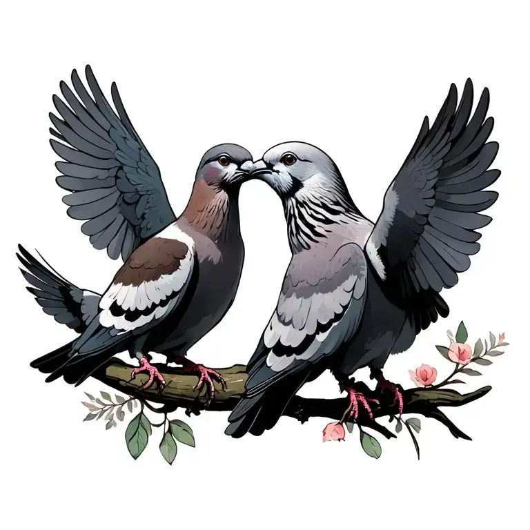 doves Huey tattoo design idea