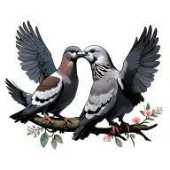 doves Huey tattoo design idea