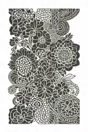 lace patterns tattoo design idea