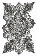 lace patterns tattoo design idea