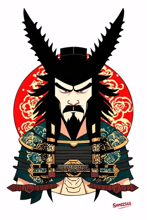 Samurai jack tattoo design idea
