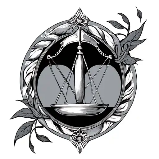 libra tattoo design idea